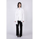 Double Breasted Flare Cardigan / white