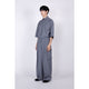 Wide Cargo Pants / gray stripe