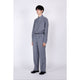 QUINN / Wide Tailored Pants / gray stripe