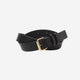 Leather Belt SKI 30 / black × gold