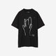 Graphic Print Tee (Artist Wardrobe / Keisuke Nakamura DAIKEI MILLS) / black nakamura