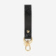 Embossed Key Ring Belt / black × gold