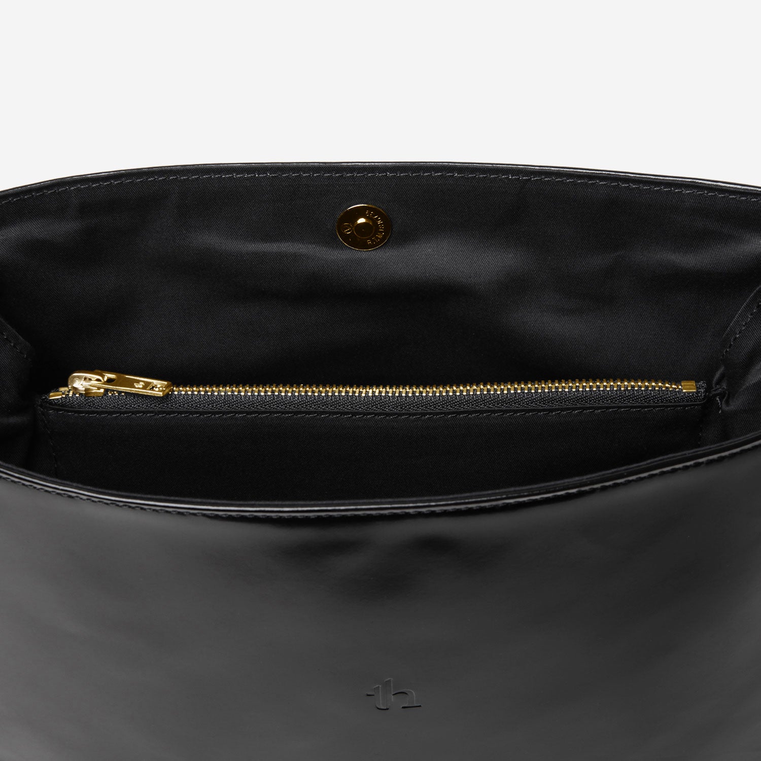 Shoulderbag / black × gold
