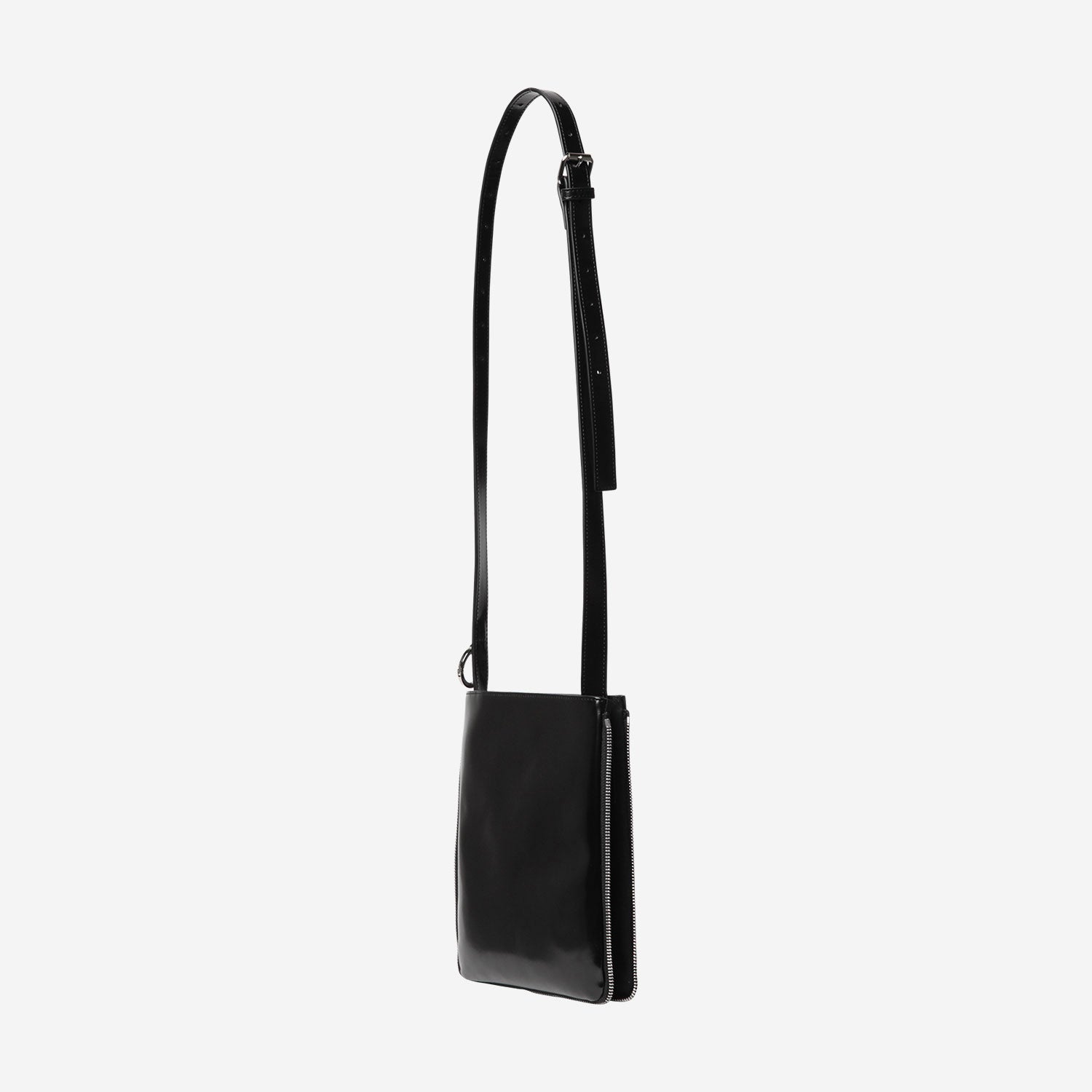 Shoulderbag Small / black × silver