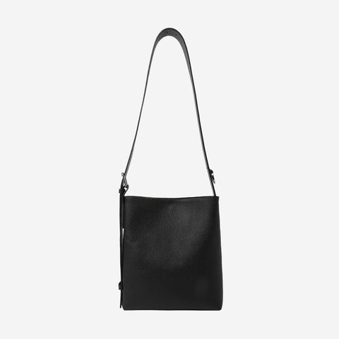 Belt Tote Small / black × silver