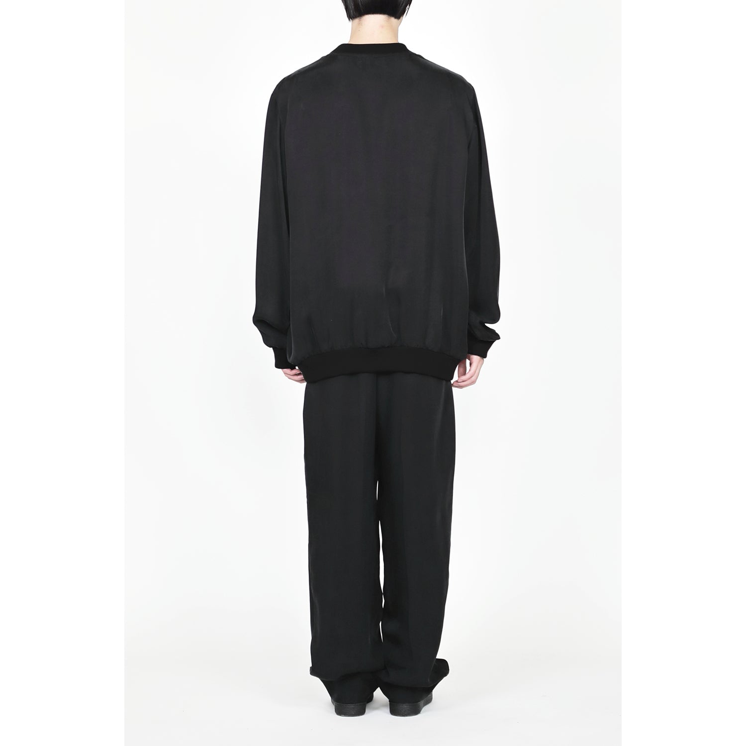 Drape Sweat Shirt / black