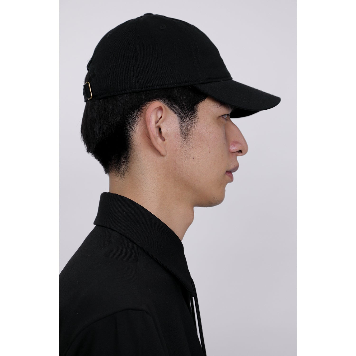 帽子 IkezawaPEAKY CAP - Black Embroidery Cap / black × black – th products