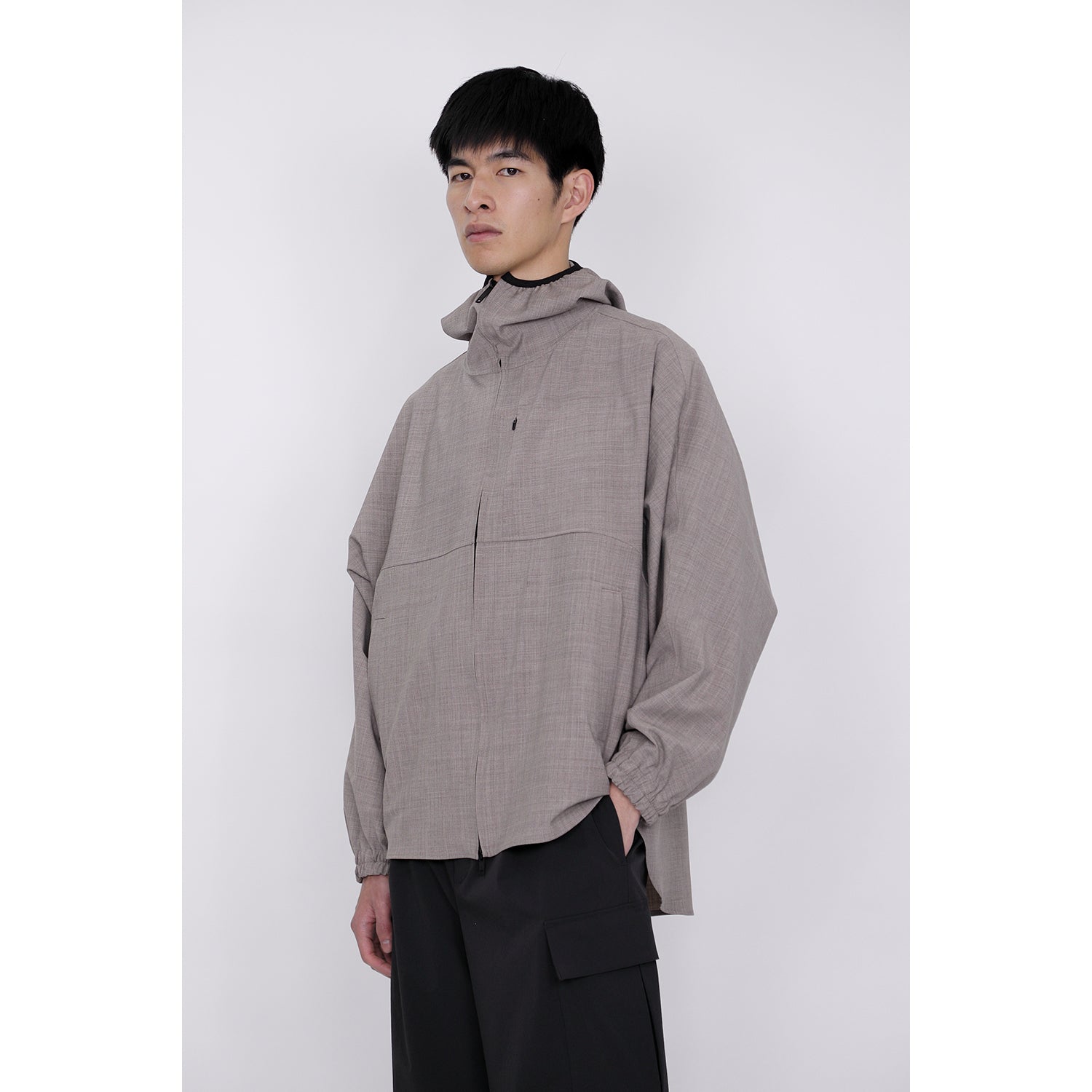 Hooded Shirt Blouson / beige – th products