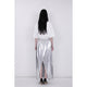 Back Slit Skirt / silver
