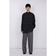 Stand Collar Big Shirt / black