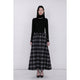 Bonding West Gather Volume Skirt / gray check