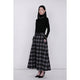 Bonding West Gather Volume Skirt / gray check