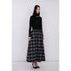 Bonding West Gather Volume Skirt / gray check
