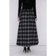 Bonding West Gather Volume Skirt / gray check