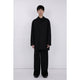 Bonding Stand Fall Collar Coat / black