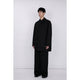 Bonding Stand Fall Collar Coat / black