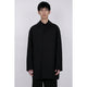 Bonding Stand Fall Collar Coat / black