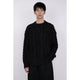 Color Nep Mole Knit Pullover / black