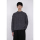 Color Nep Mole Knit Pullover / gray