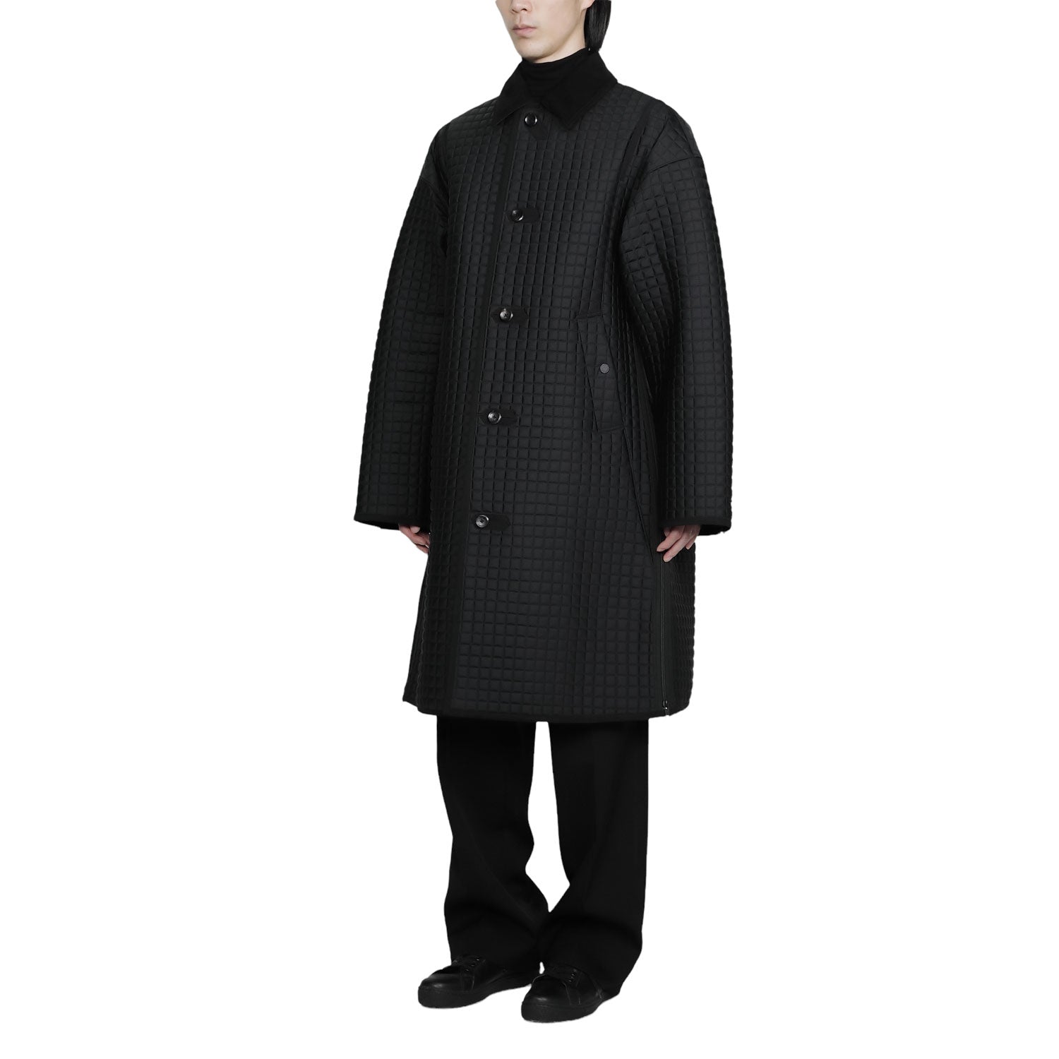 th products Hunting Quilt Coat / blackカラーブラック