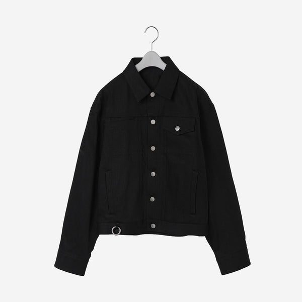 Oversized Denim Jacket / black