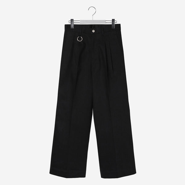 ANISH / Semi-Wide Tailored Pants / black