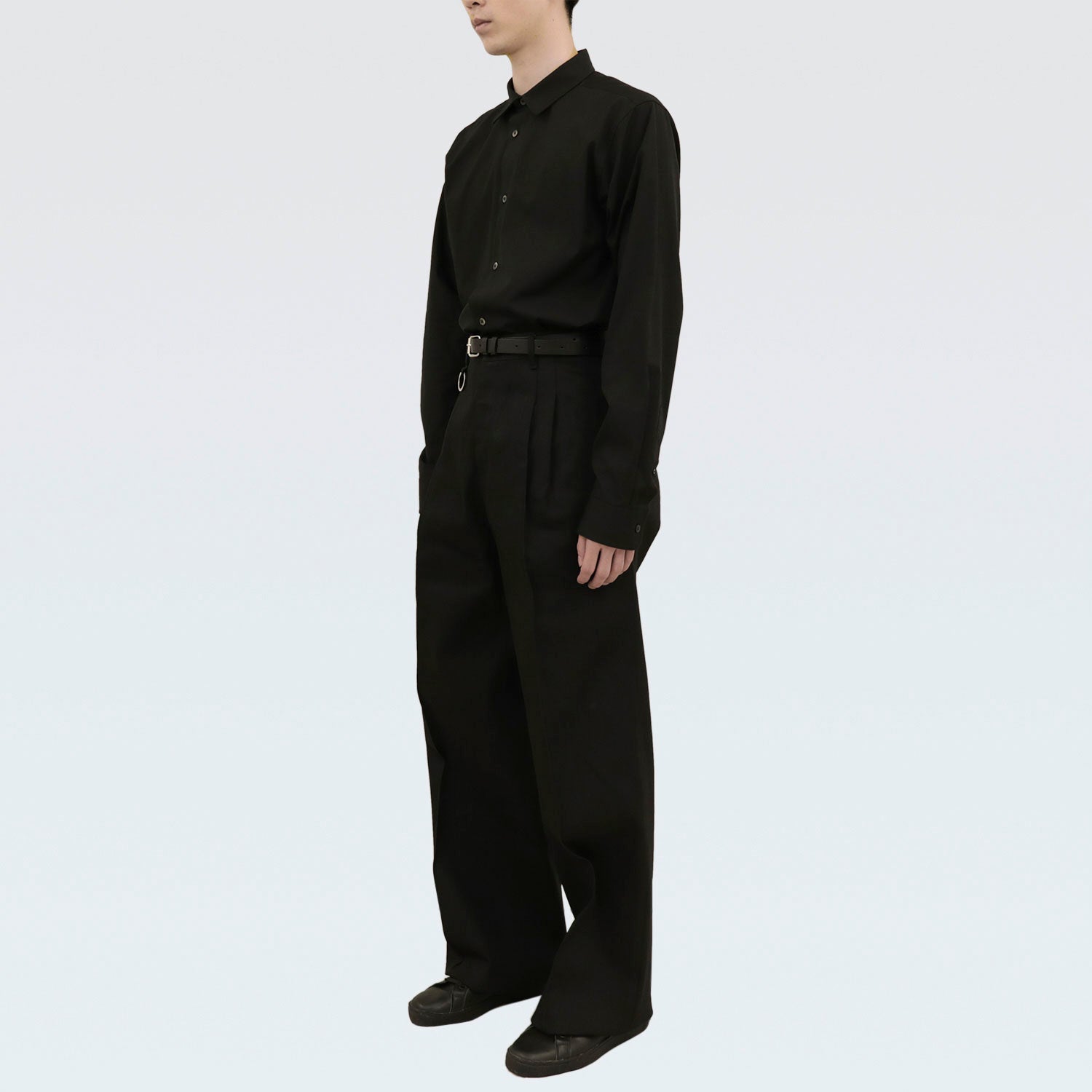 ANISH / Semi-Wide Tailored Pants / black