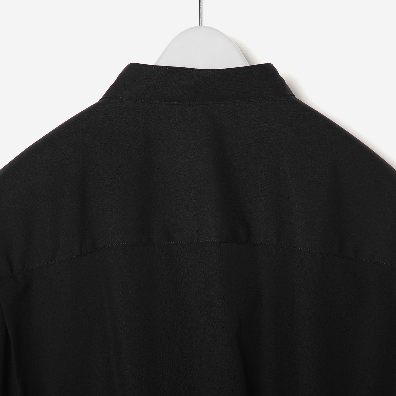 Oversized Band collar Shirt / black