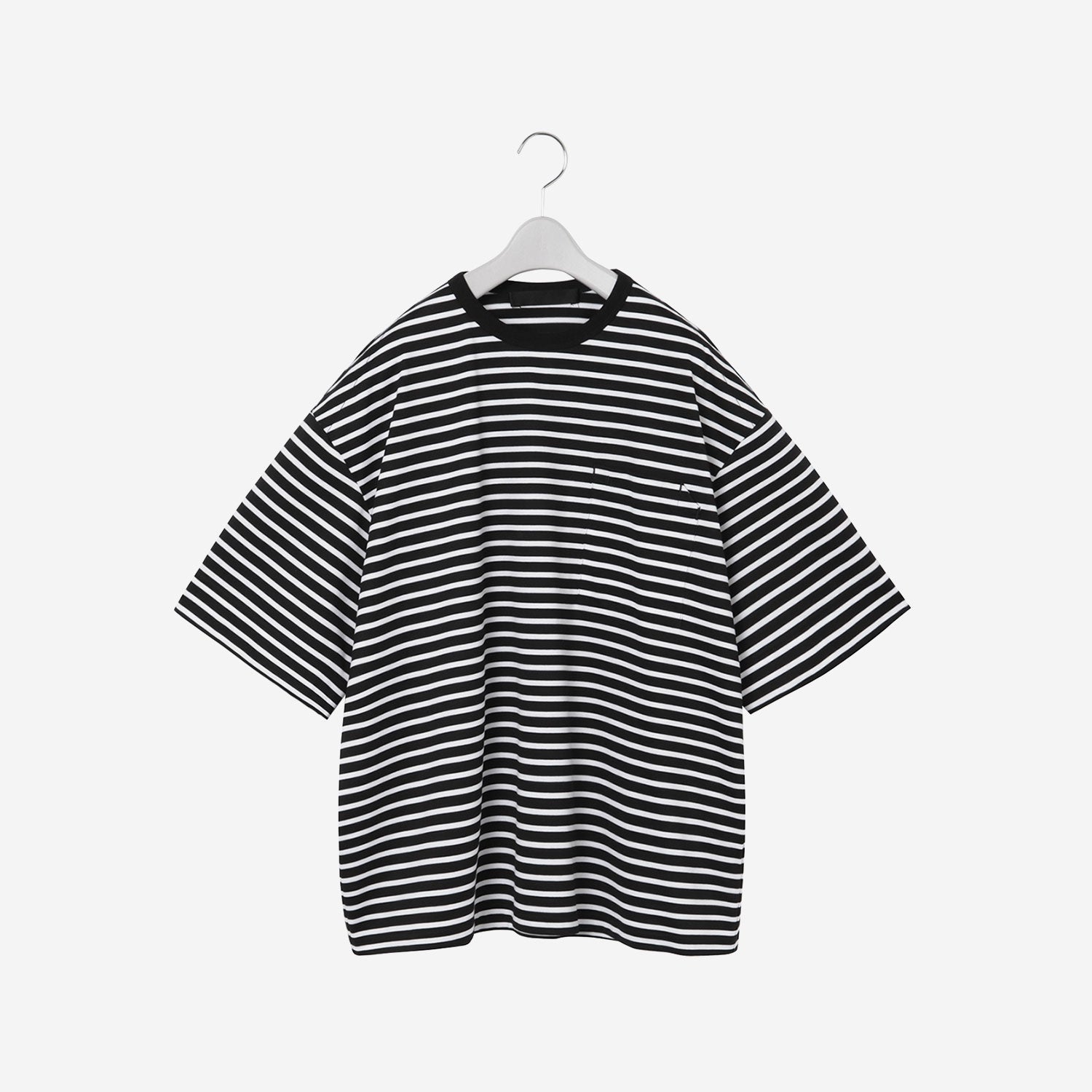 Oversized T-Shirt / white × black