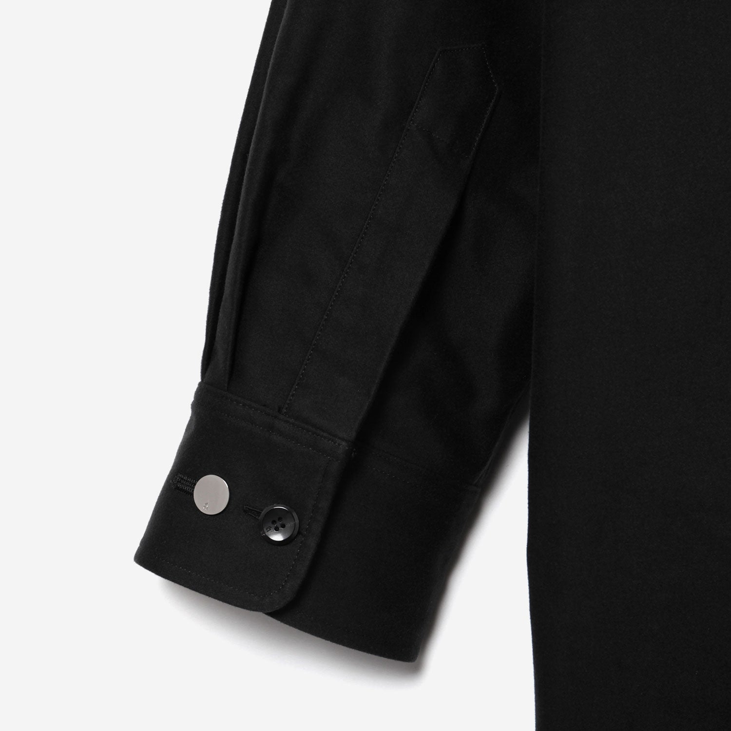 Long Shirt Coat / black