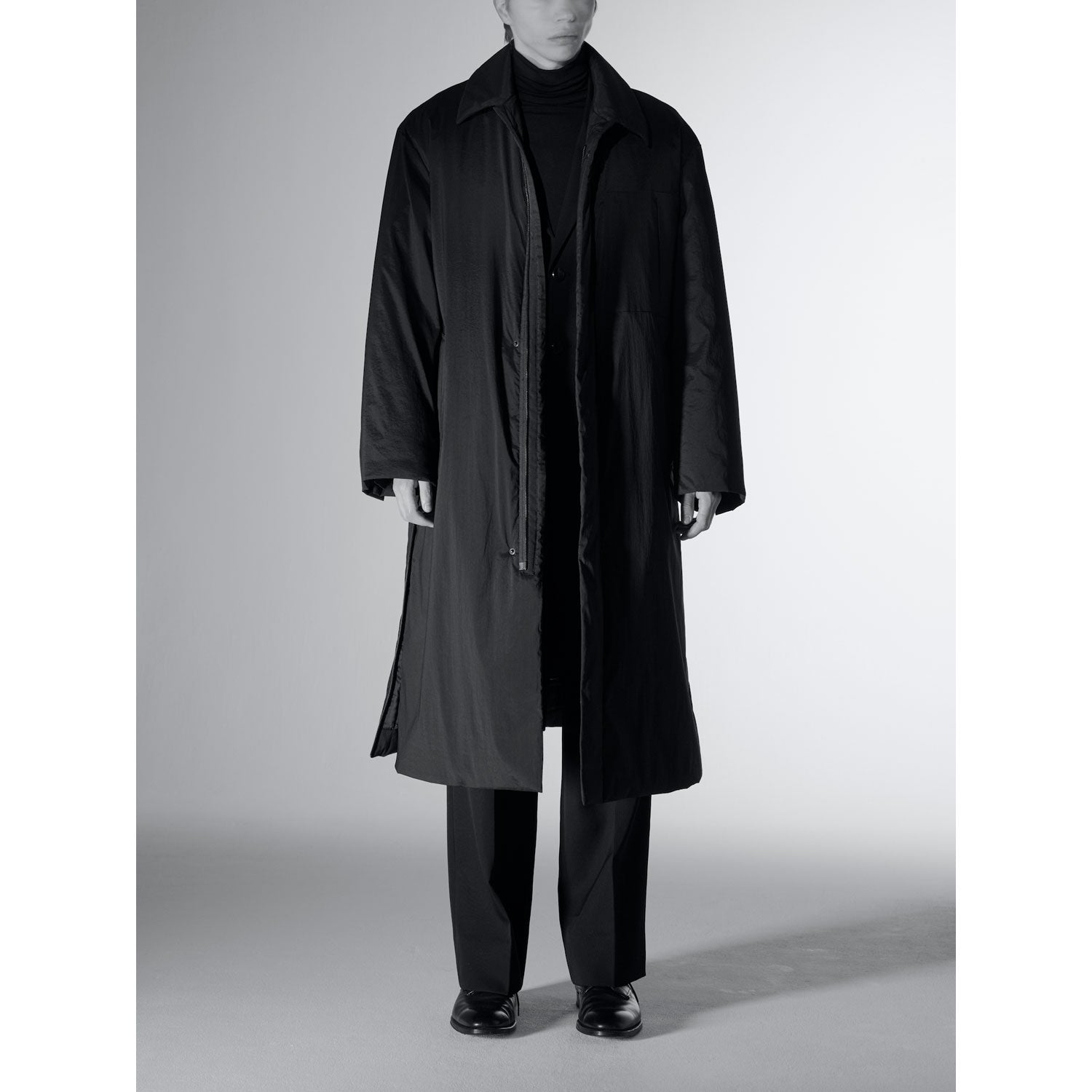 Long Padded Coat / black – th products