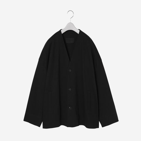 No Collar Jacket / black