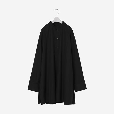 Band Collar Shirt / black