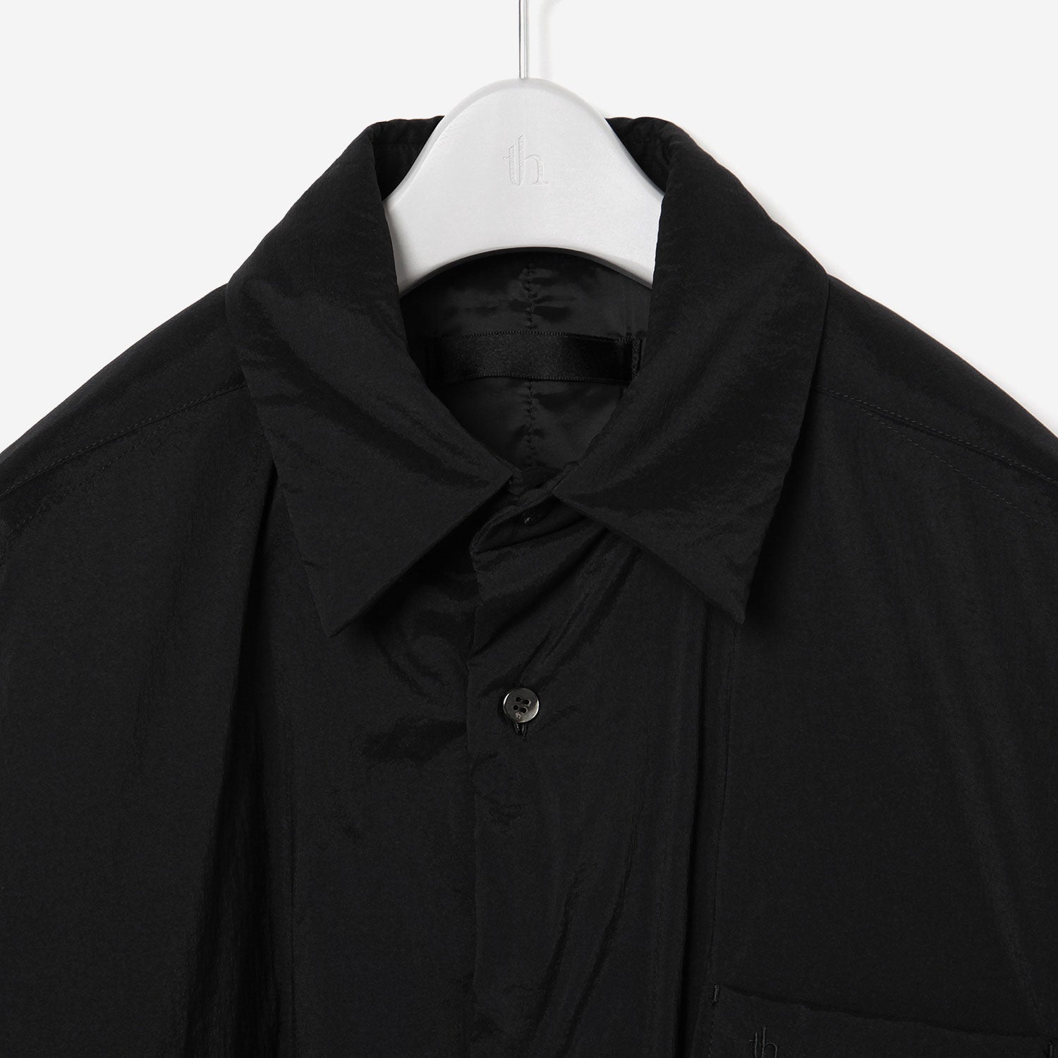 Padded Oversized Shirt / black