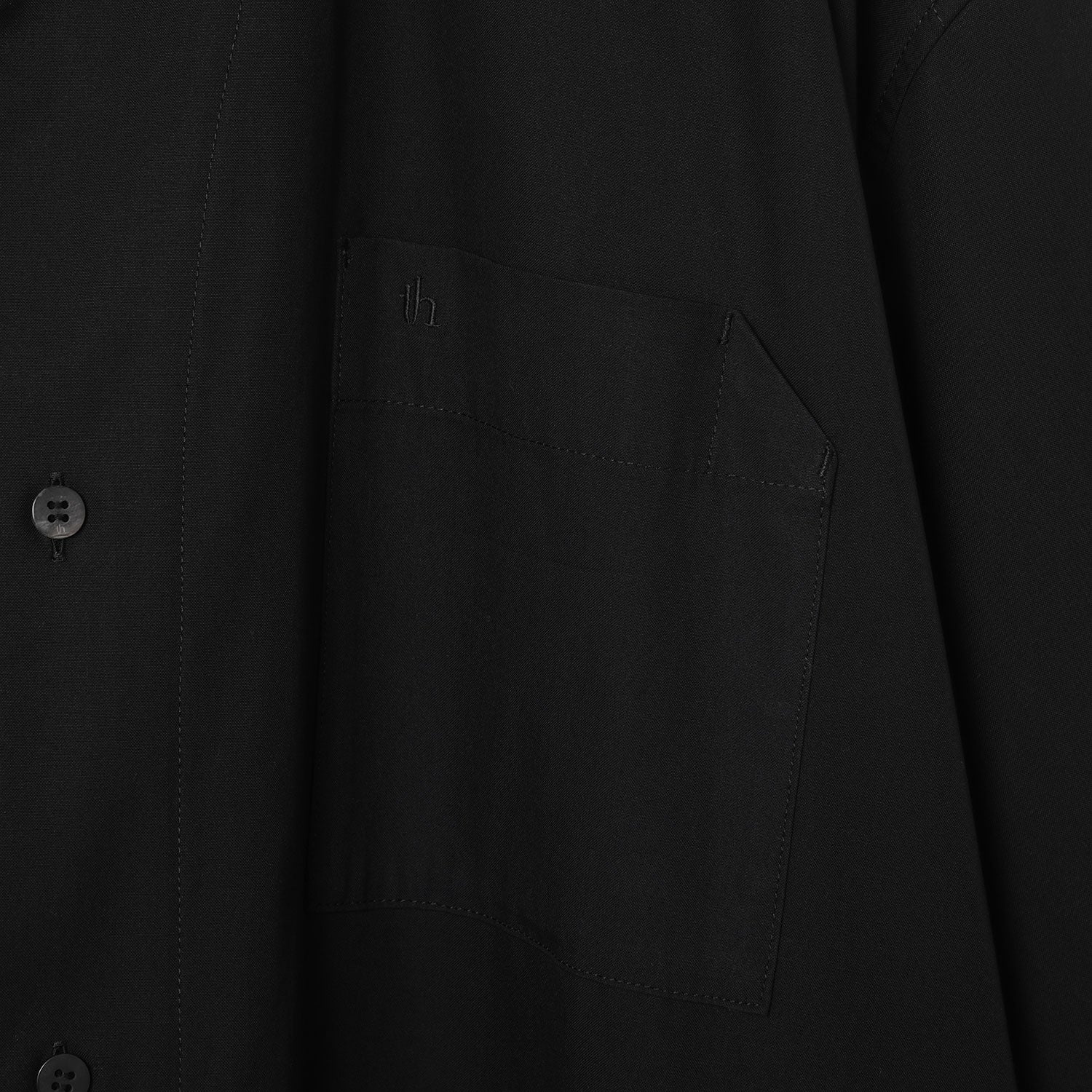 Long Shirt Coat / black