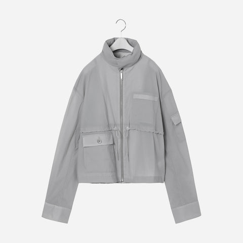 Night Walk collar Jacket / gray