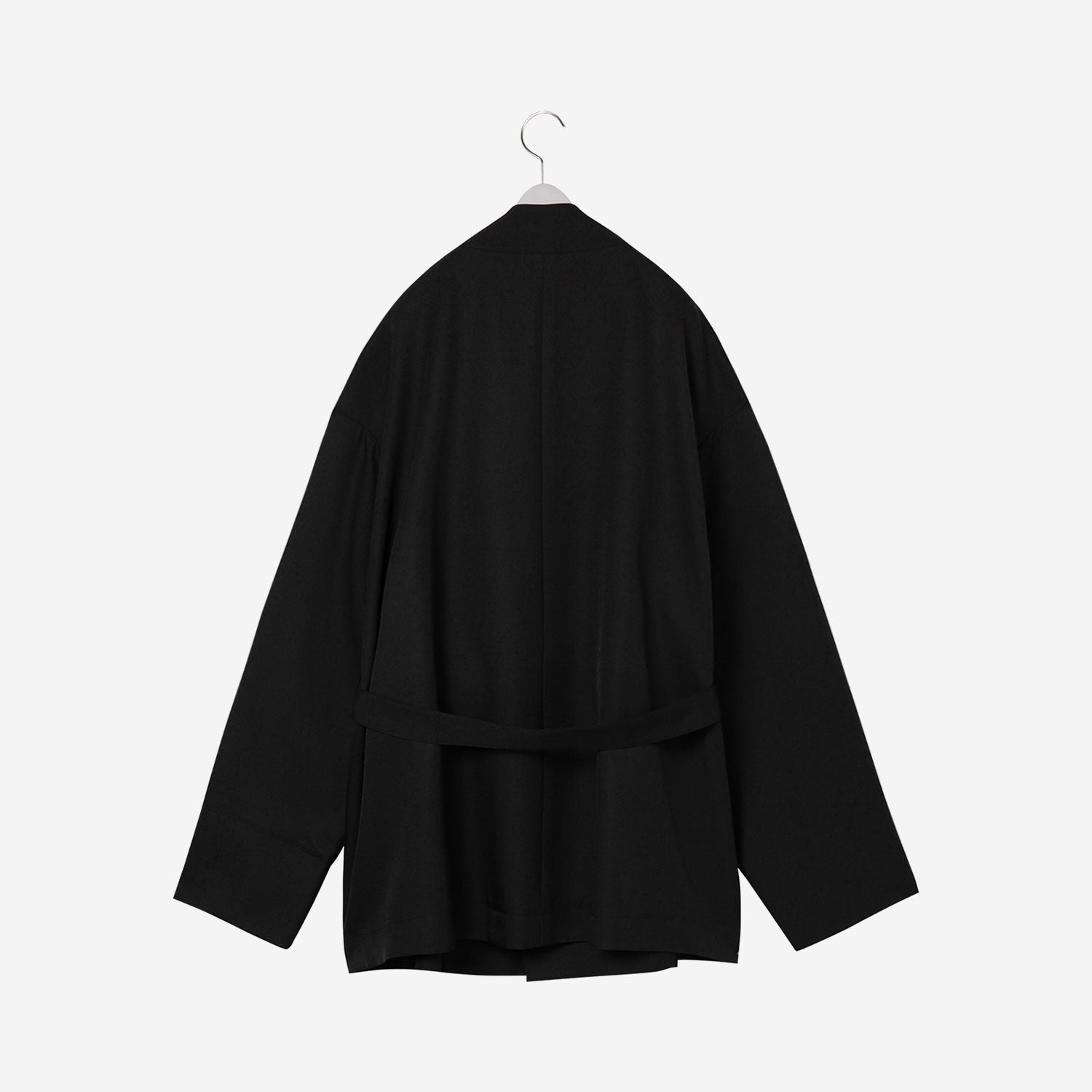 Collar Less Gown / black