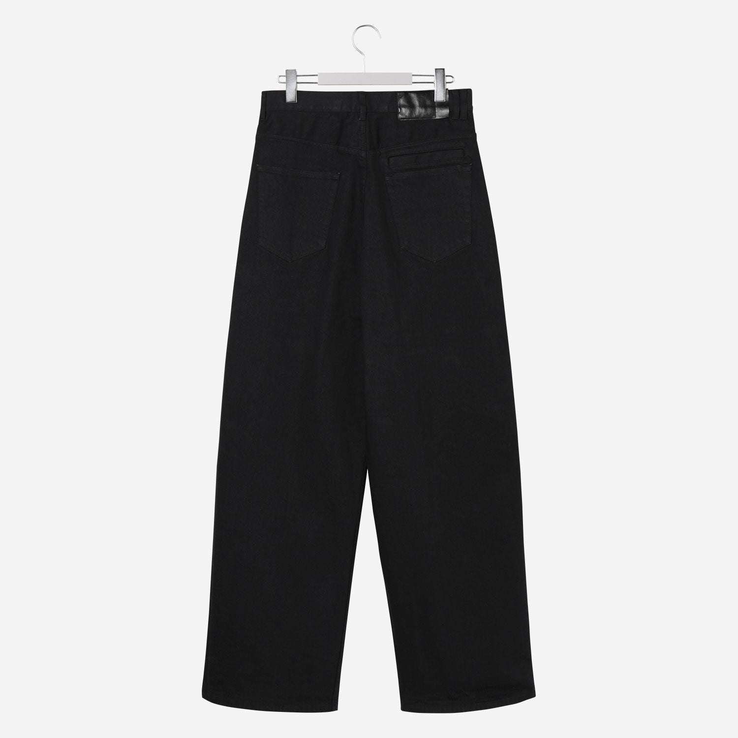 HAUSER / Super Wide Denim Pants / black – th products