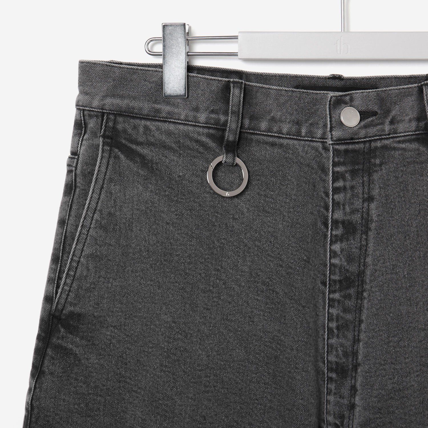 HAUSER / Super Wide Denim Pants / fade gray