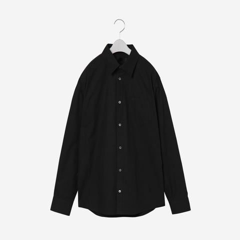 Regular collar Shirt / black