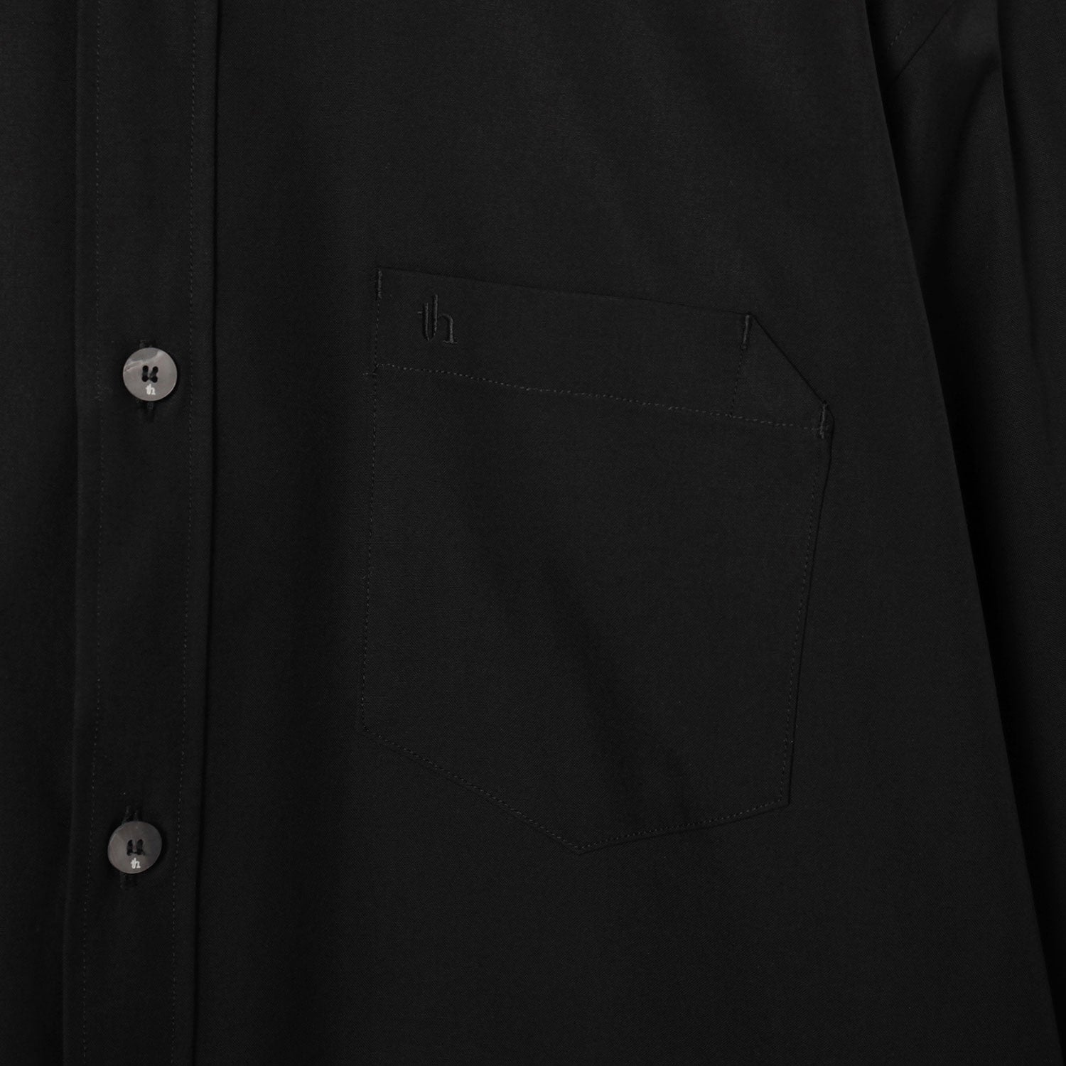 Regular collar Shirt / black