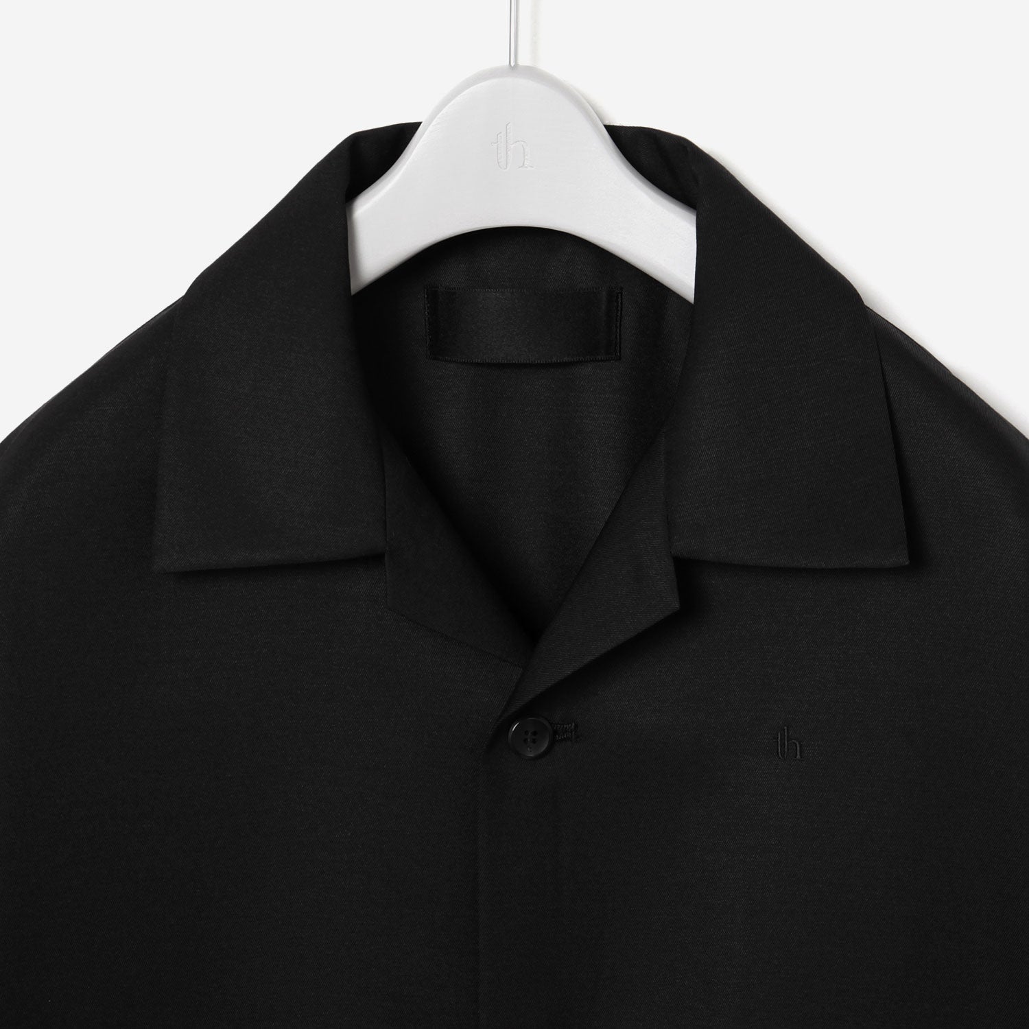 Open collar Shirt / black
