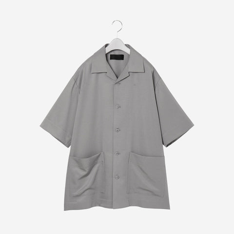 Open collar Shirt / gray