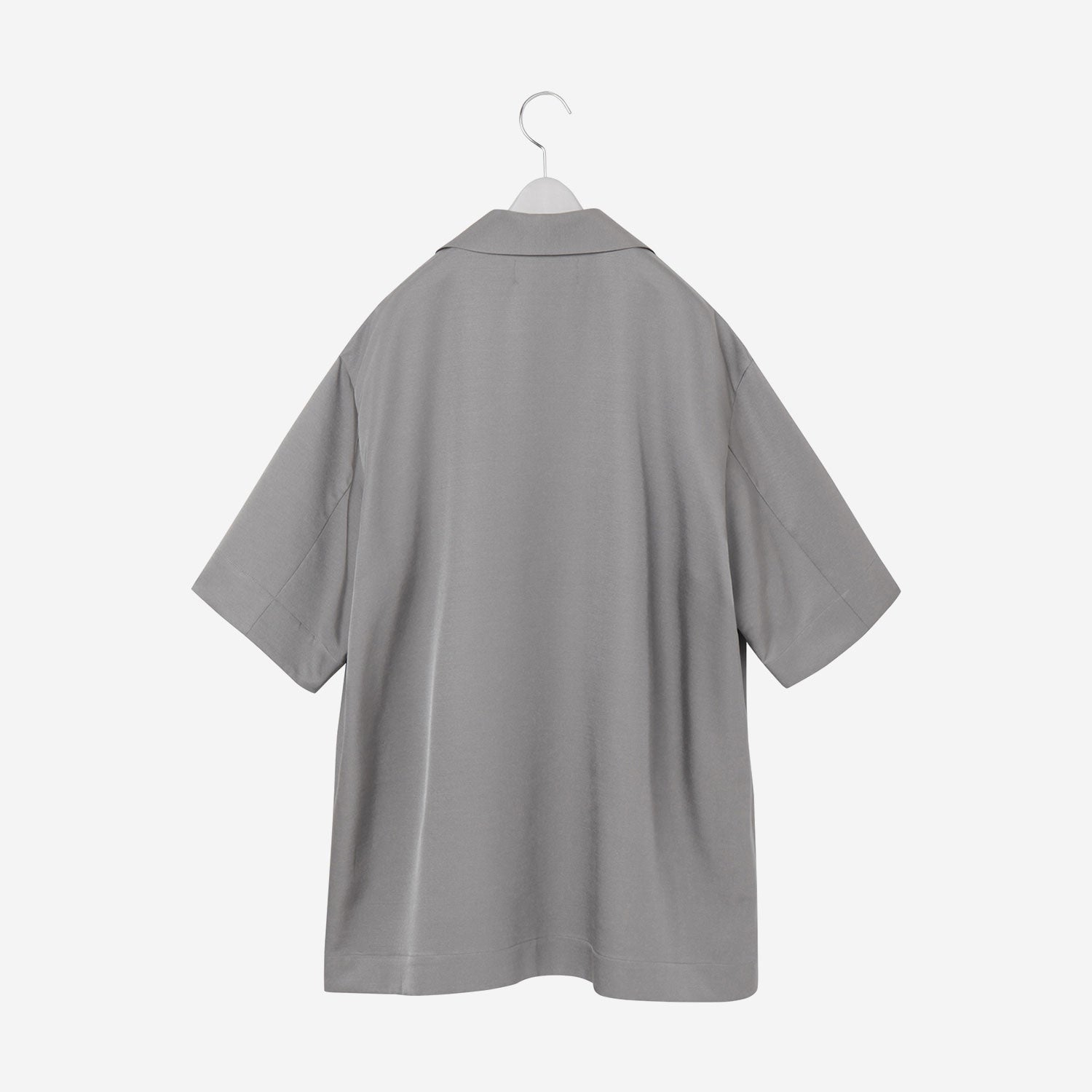 Open collar Shirt / gray