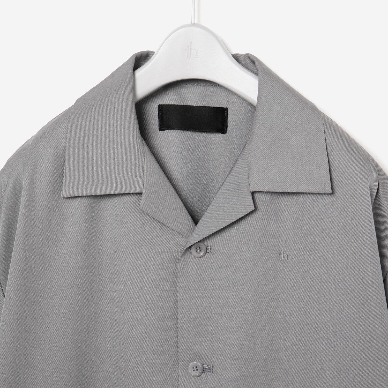 Open collar Shirt / gray