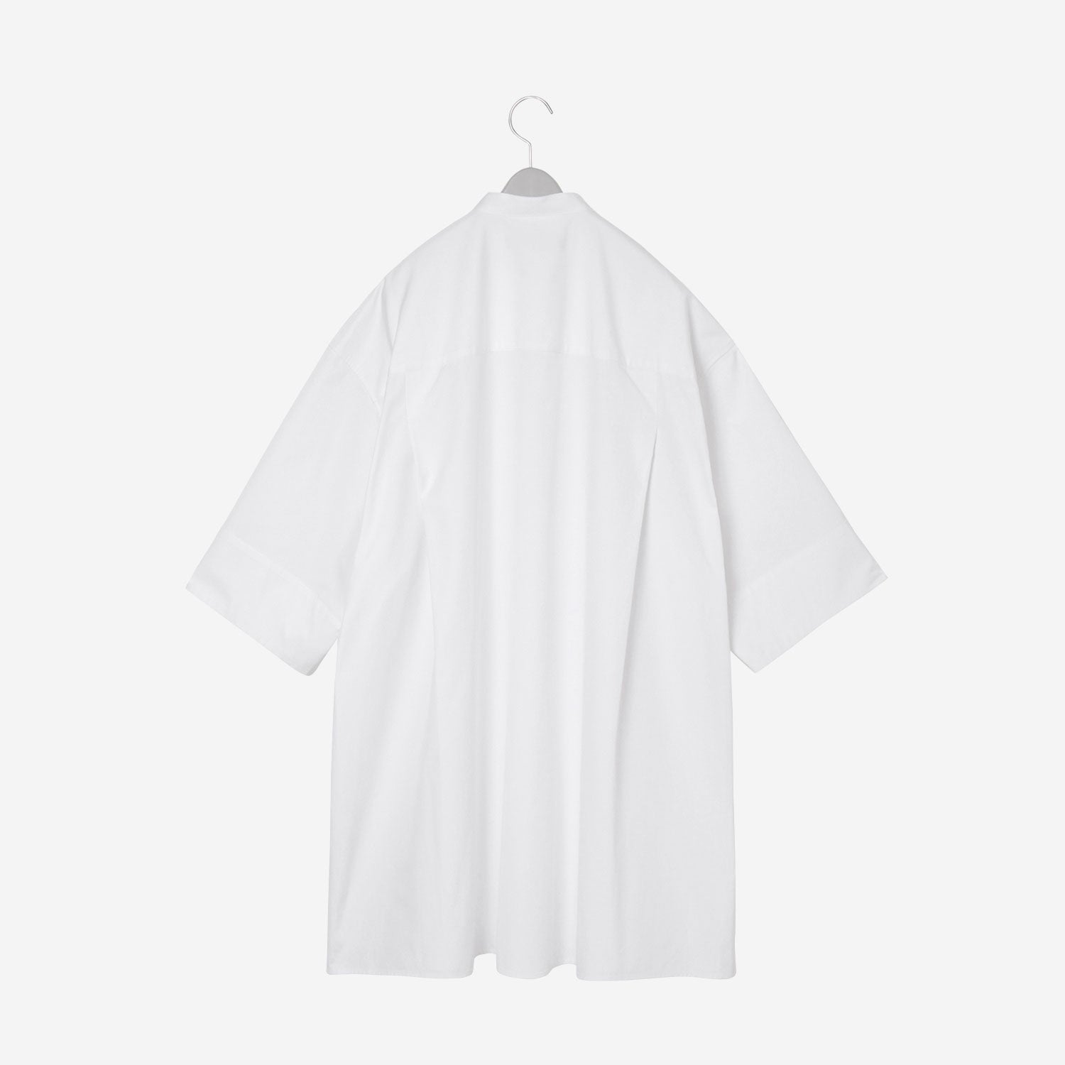 Band collar Shirt / white
