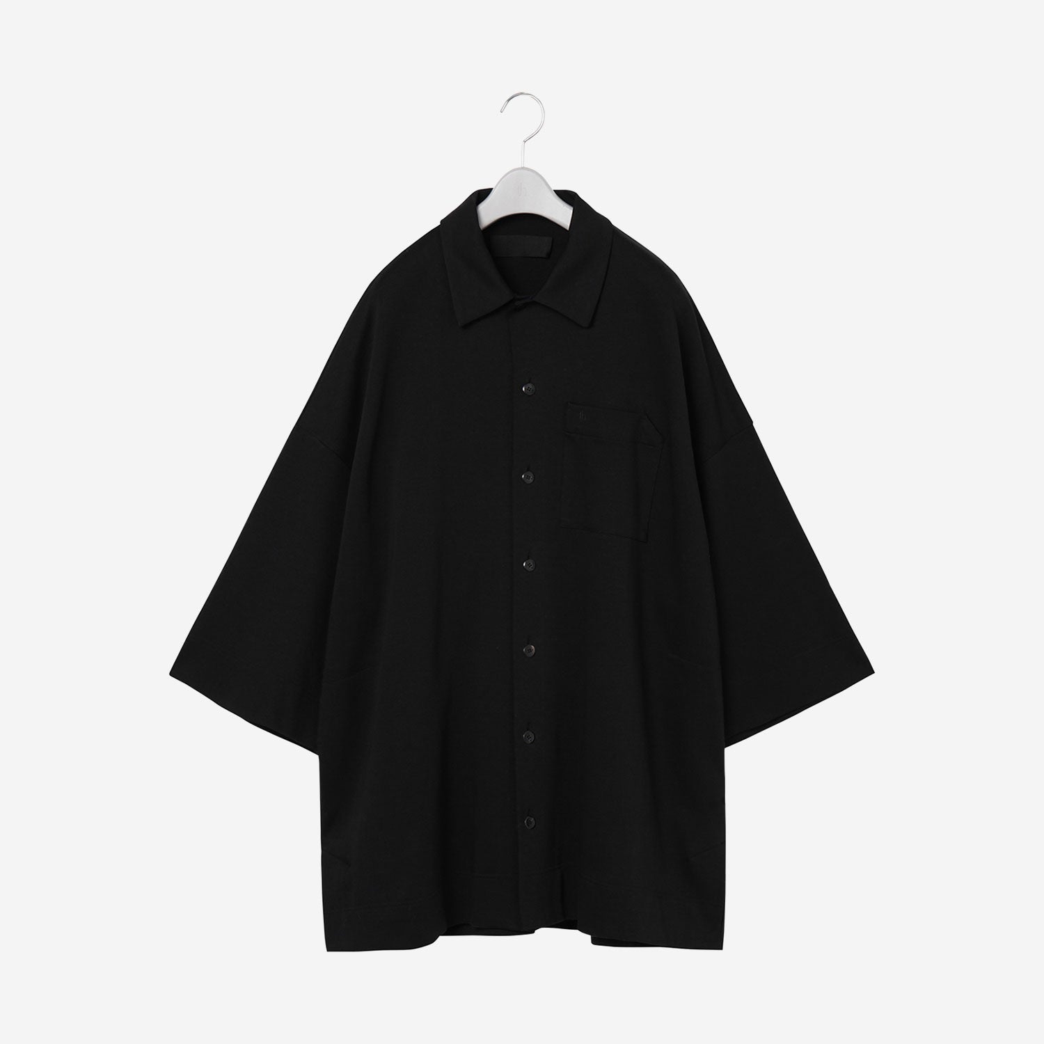 Short Sleeve Oversized Shirt / black