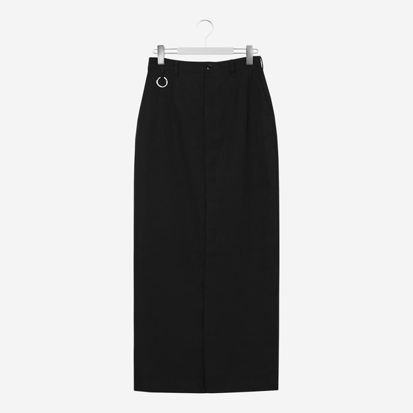 Long Open Skirt / black