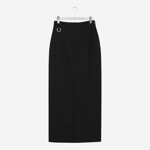 Long Open Skirt / black