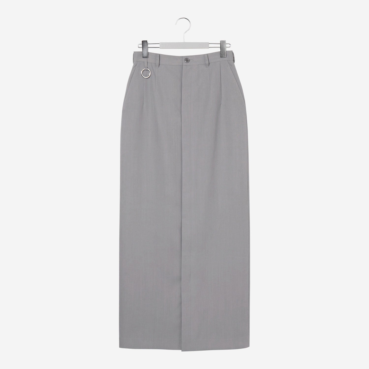 Long Open Skirt / gray